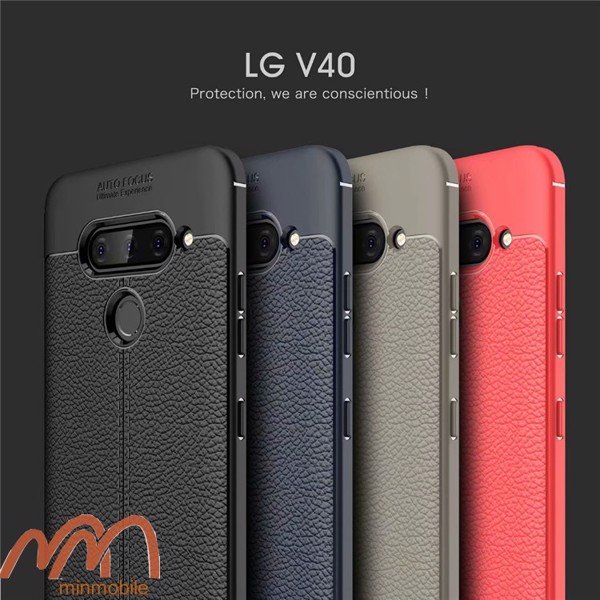 Ốp lưng LG V40 ThinQ chống sốc giả da autofocus