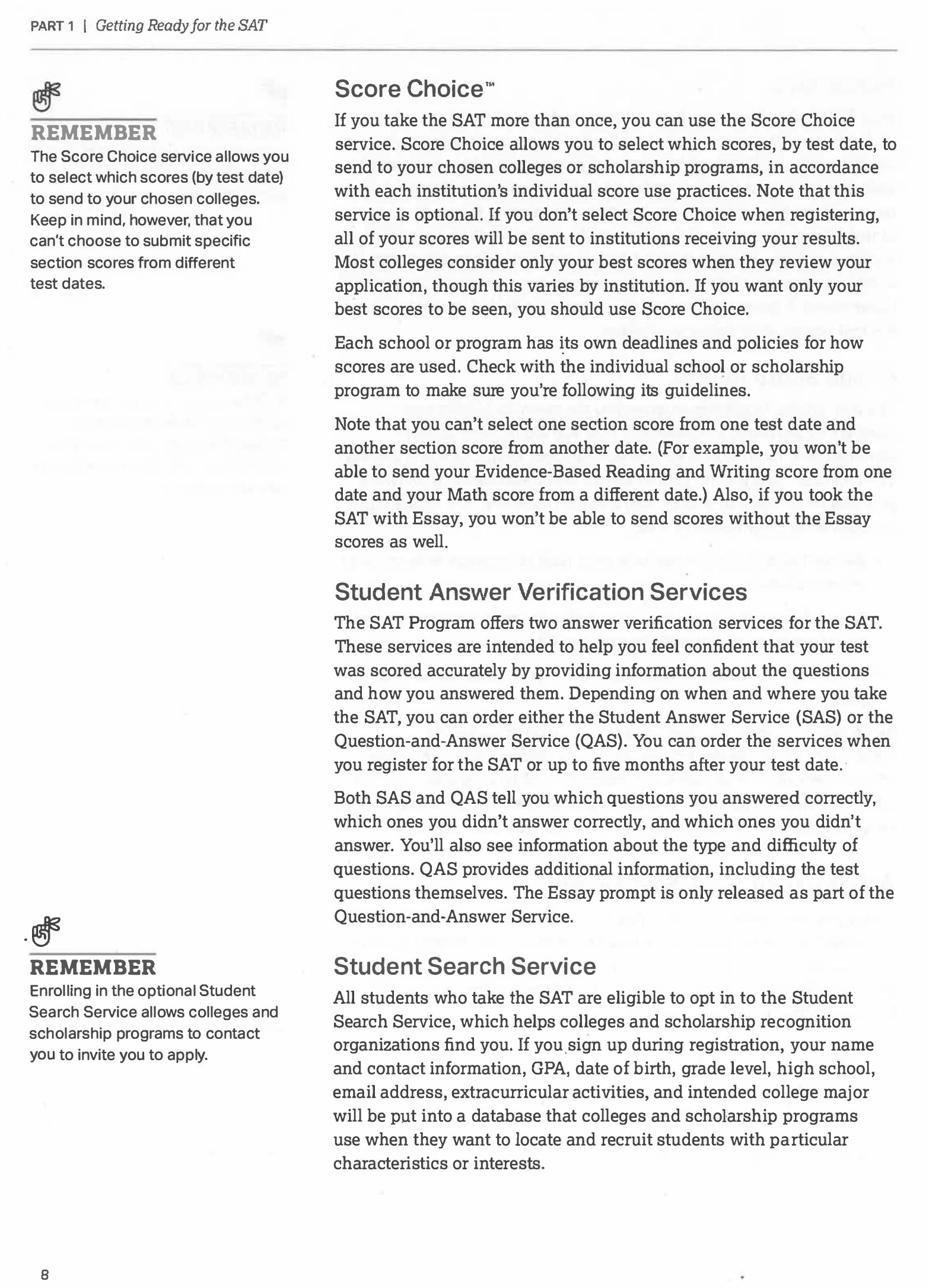 Sách Tiếng Anh The Official SAT Study Guide, 2018 Edition (Sách đen trắng)