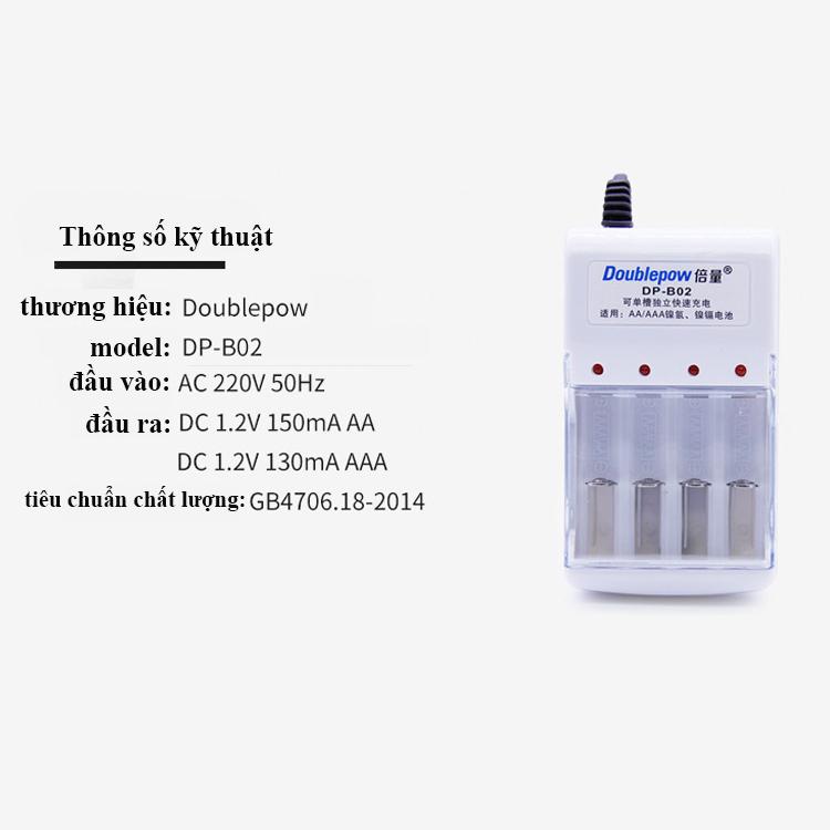 Bộ sạc pin AA/ AAA – Tặng 4 cục pin sạc