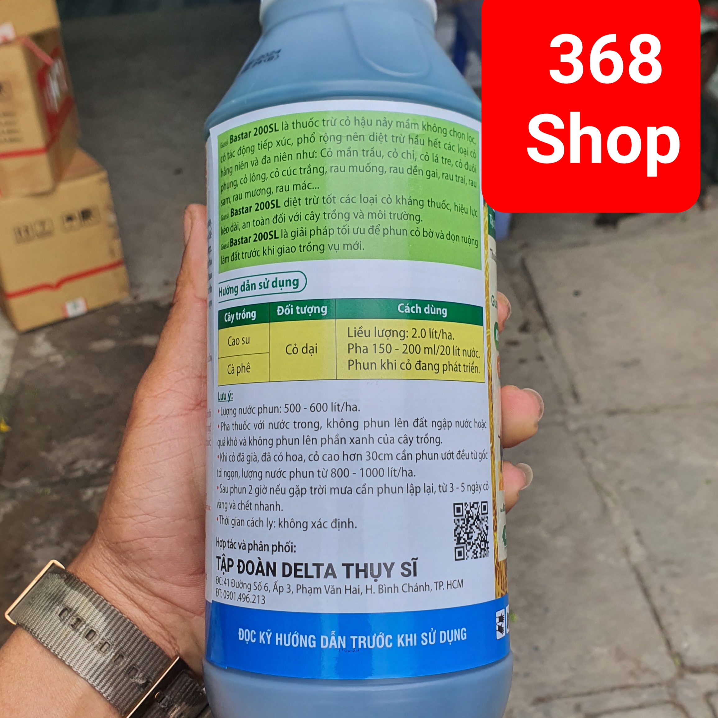 Thuốc trừ cỏ Gussi Bastar 200SL 900ml