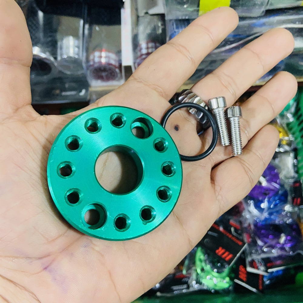 Thớt xoay bình xăng, co xăng bằng nhôm CNC gắn như zin