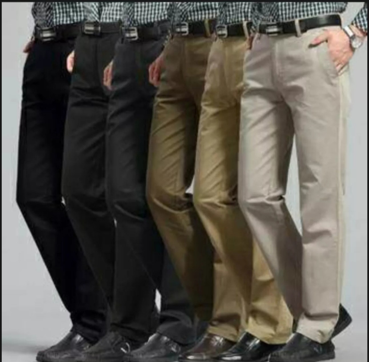 Quần Kaki Dài Trung Niên Ống Đứng