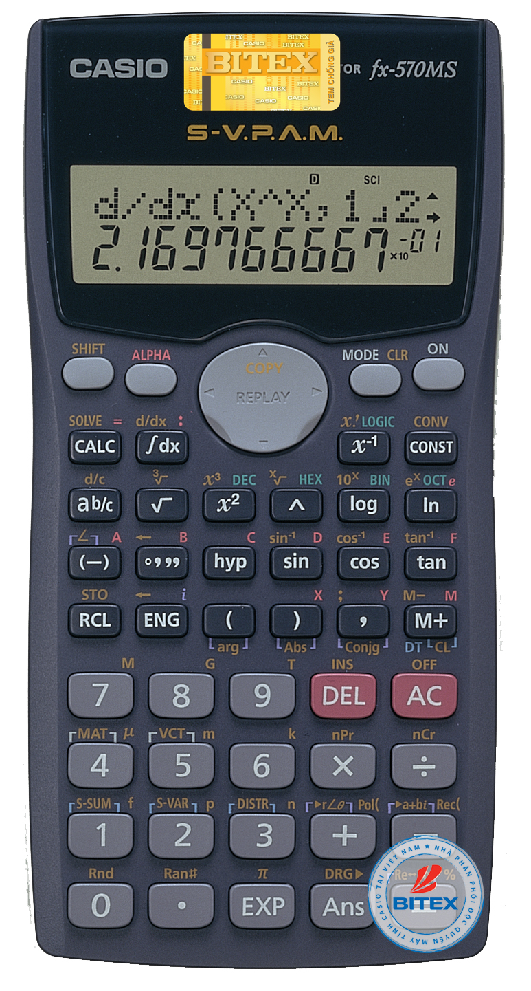 Máy tính học sinh cầm tay Casio Fx-570MS