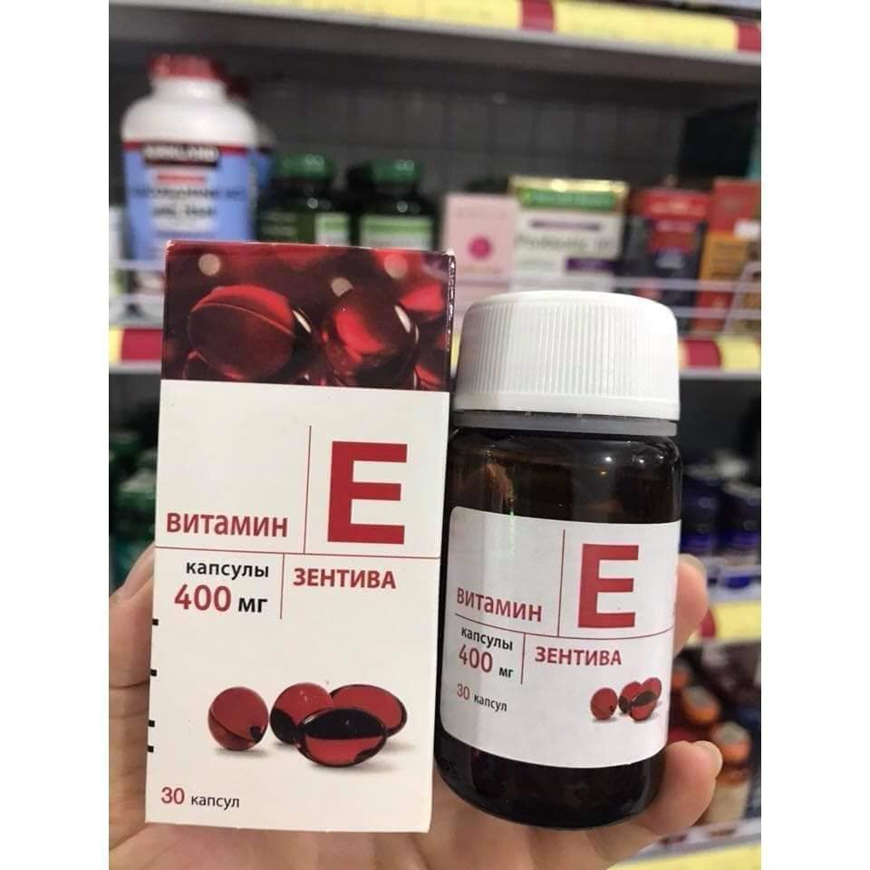 VITAMIN E ZENTIVA ( Viên E đỏ của Nga)