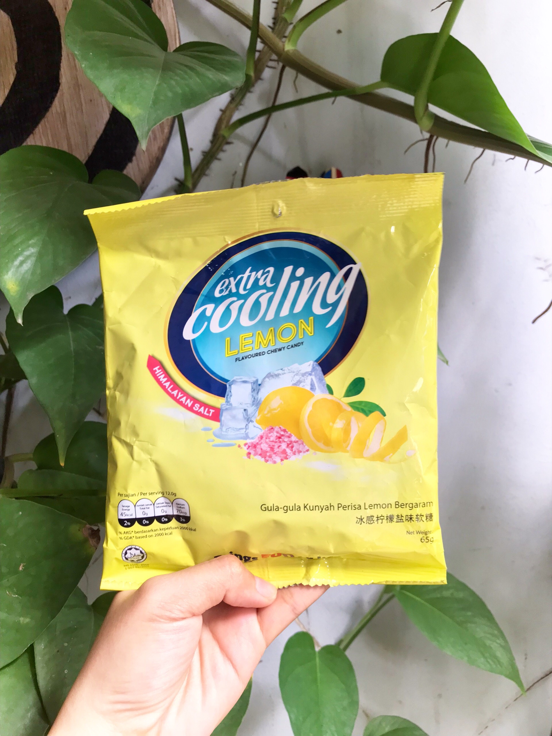 Kẹo Mềm Chanh Muối Extra Cooling - Extra Cooling Lemon Chewy Candy (Gói 65g)