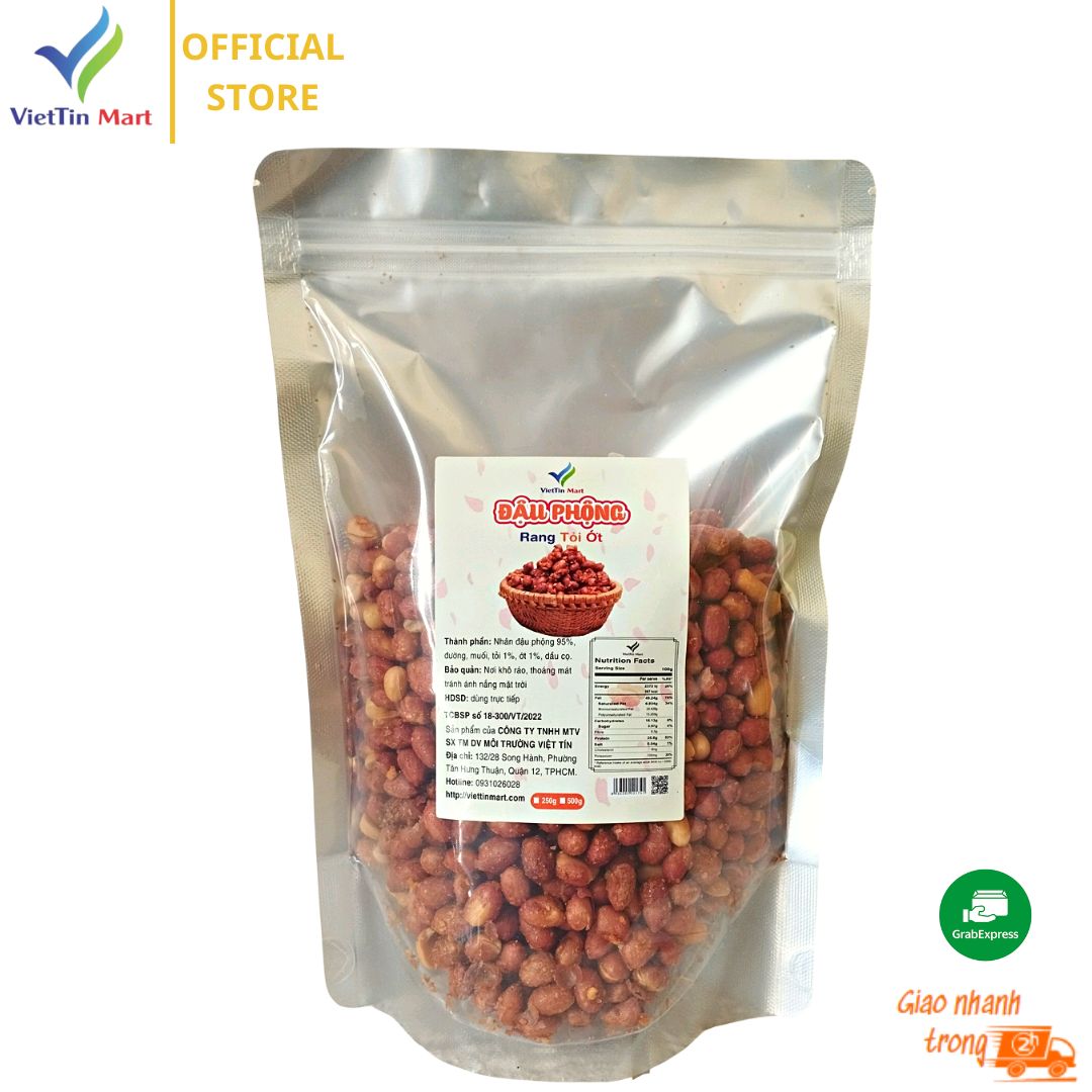 1KG_ Đậu phộng rang tỏi ớt - Viettin Mart,