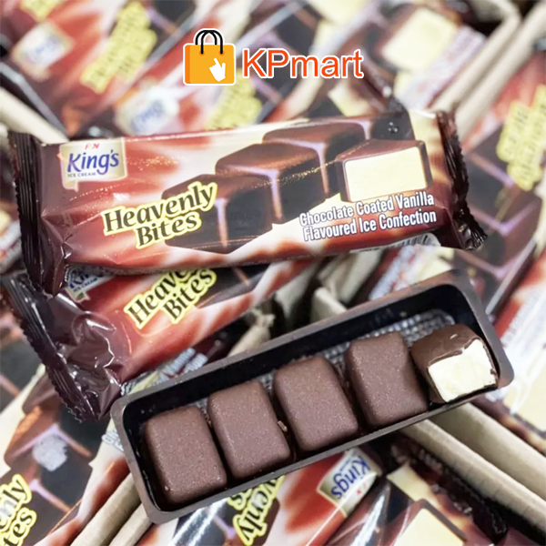 (GIAO HỎA TỐC HCM) Kem viên socola King's Heavenly Bites 60ML (5 viên)