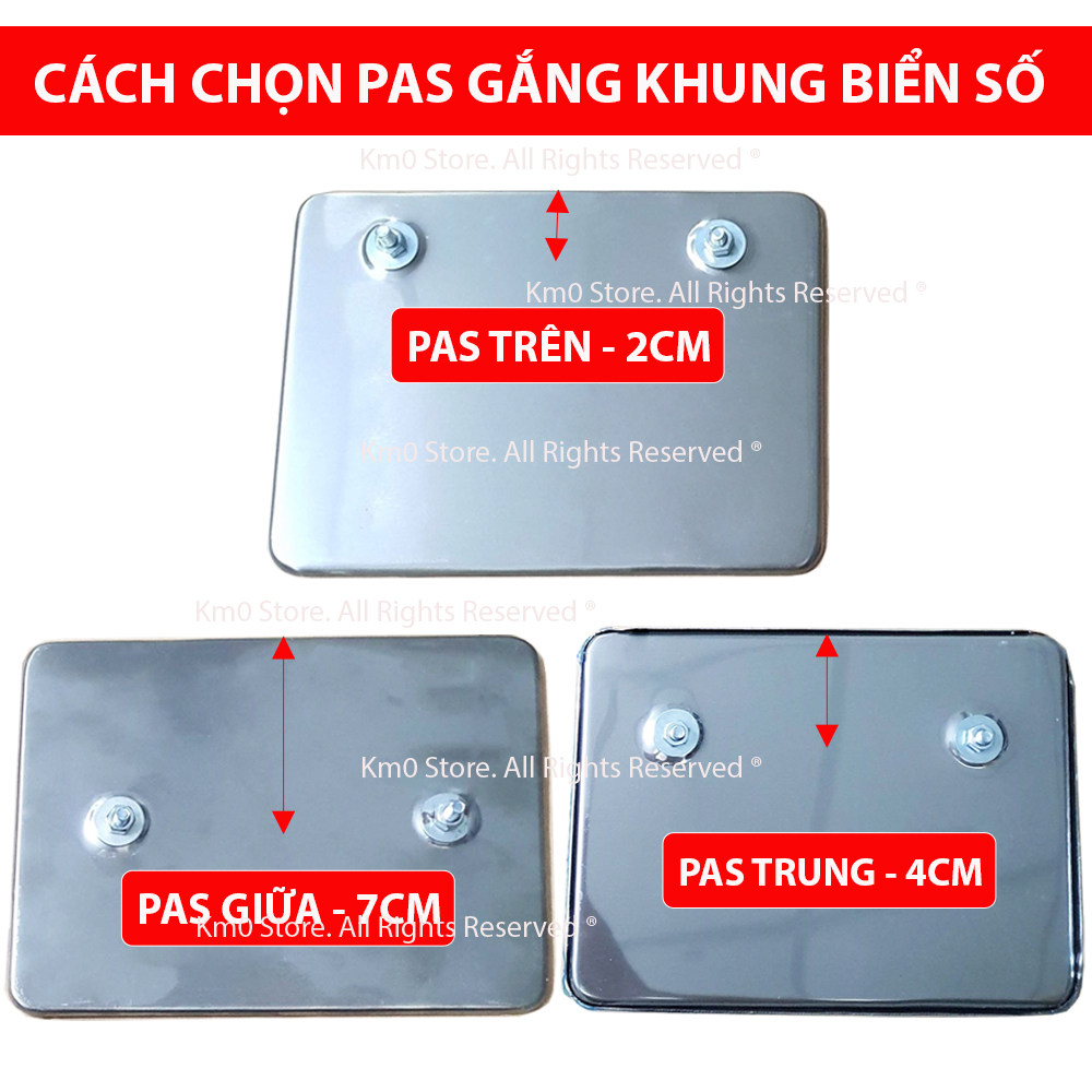 Bộ Khung Biển Số Xe Máy Inox LOẠI ĐẶC BIỆT