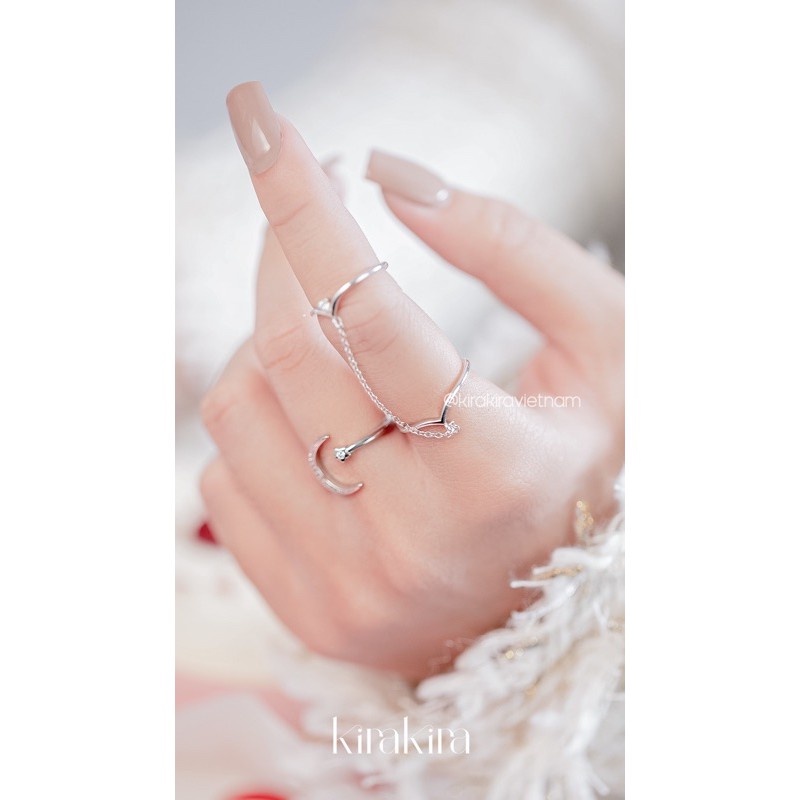 Nhẫn kiểu dây xích thời trang CHAIN đeo 2 kiểu