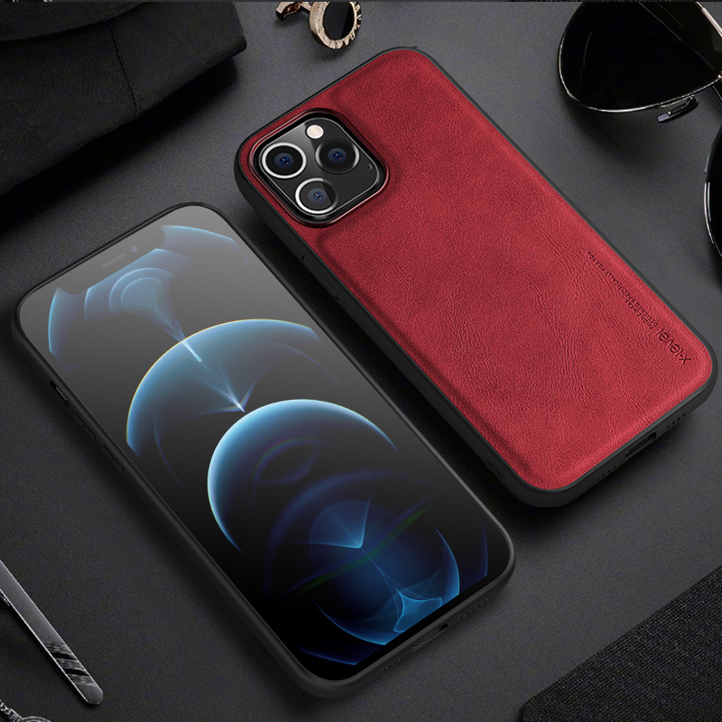 Ốp lưng X-Level cho điện thoại IPhone 11 , Iphone 11 Pro,  Iphone 11 Pro max vân da, cao cấp