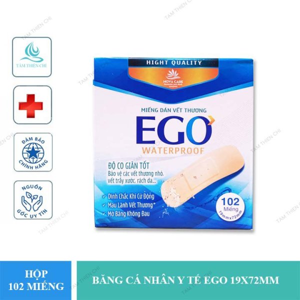 Băng dính y tế EGO hộp 100 miếng cao cấp