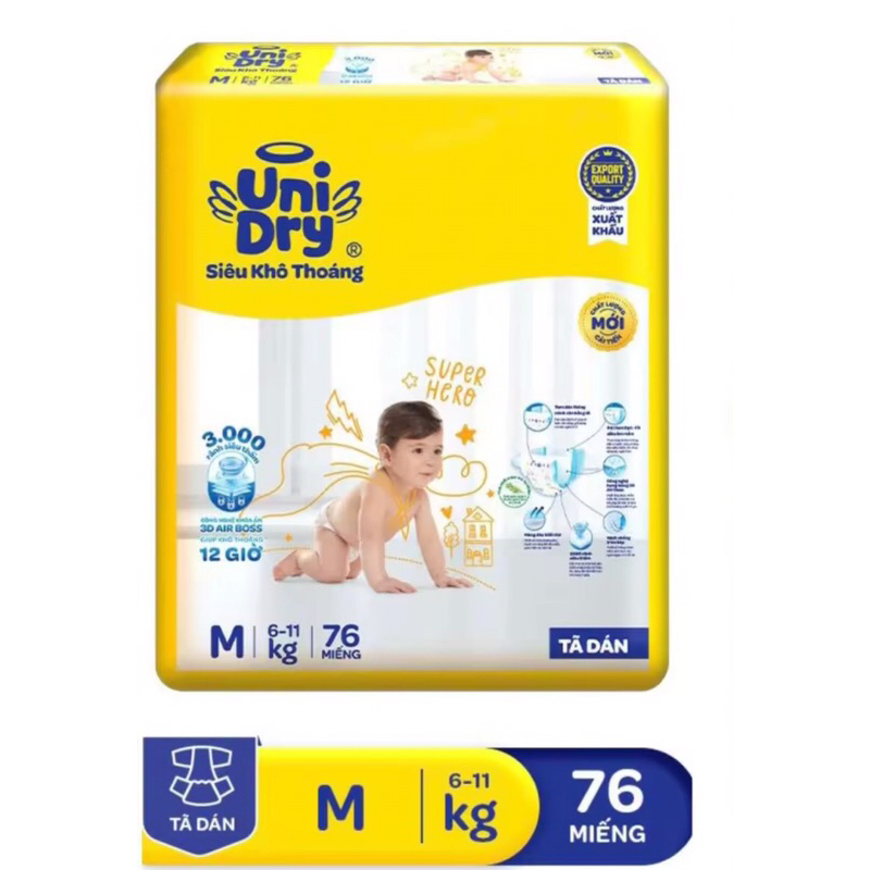 (sale)TÃ DÁN UNIDRY MẪU MỚI CAO CẤP M76/L68/XL62
