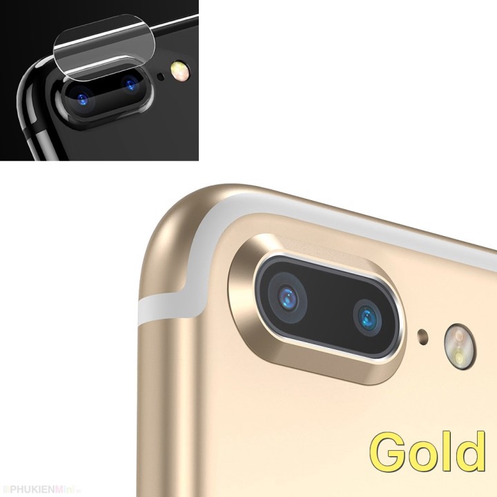 Combo Miếng Dán Cường Lực và Vòng Bảo Vệ Camera iPhone 7 Plus, 8 Plus