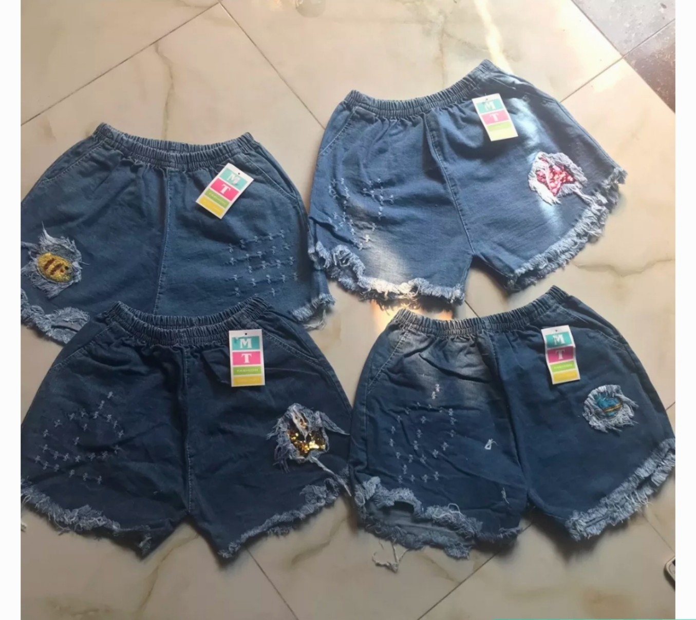 Combo 3 quần short jean nữ 100k/3 cái