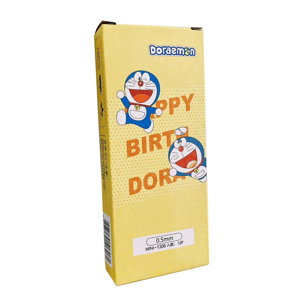Hộp 12 bút tím xóa được, mực đậm Doraemon Nhật.