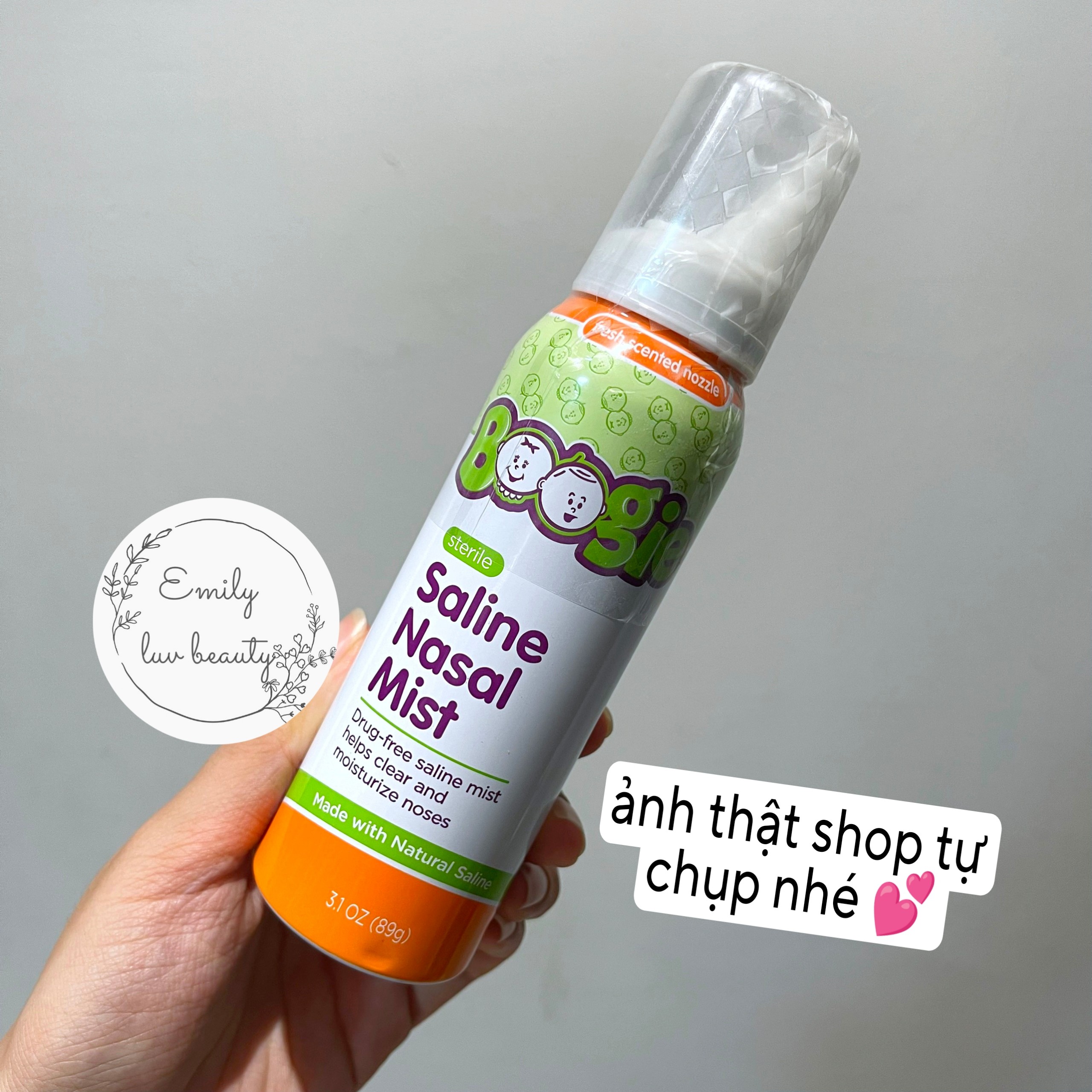 Xịt mũi vô trùng không mùi Boogie Mist 89g date 11/23
