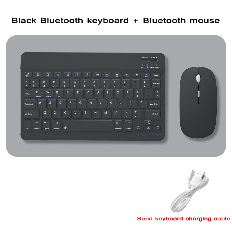 Bàn phím không dây Bluetooth phổ dụng - Dành cho Windows / MAC / Android / iOS / Di động / iPad Bàn phím mini màu im lặng Bàn phím iPad Chuột Bluetooth