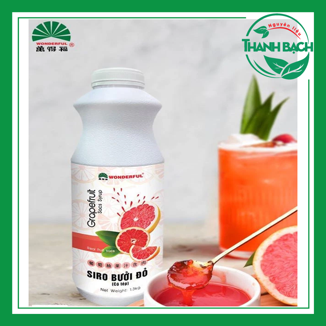 Siro bưởi đỏ có tép Wonderful 1kg3
