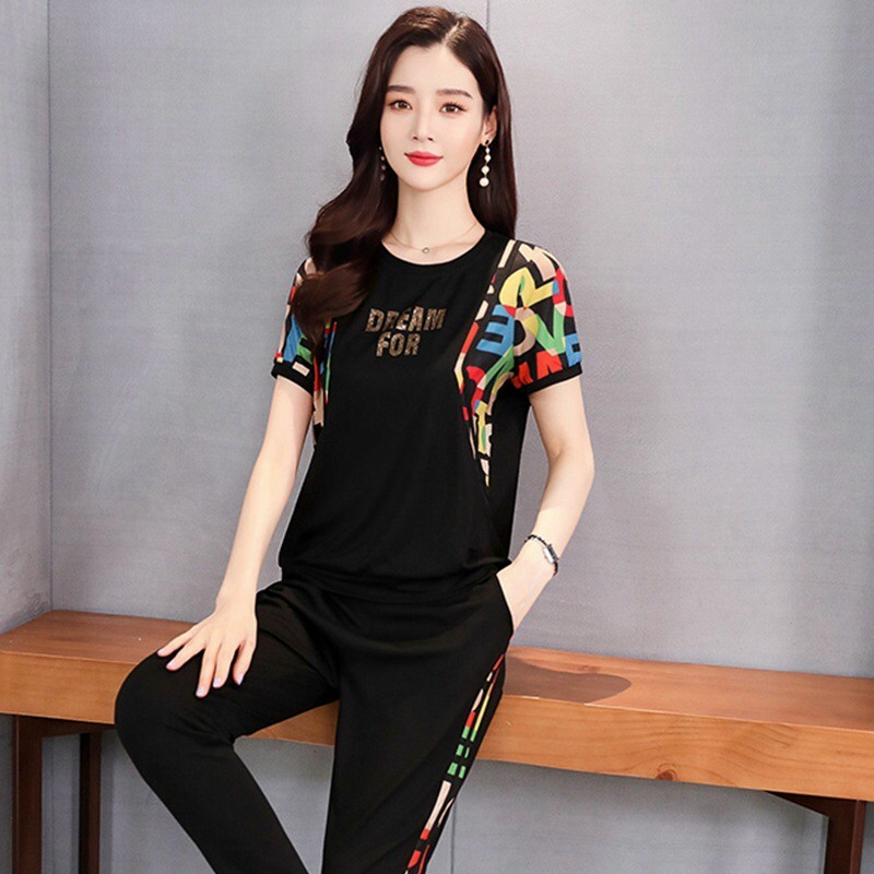 [HCM]BỘ THUN THỂ THAO PHỐI CHỮ MÃU DREAMFOR