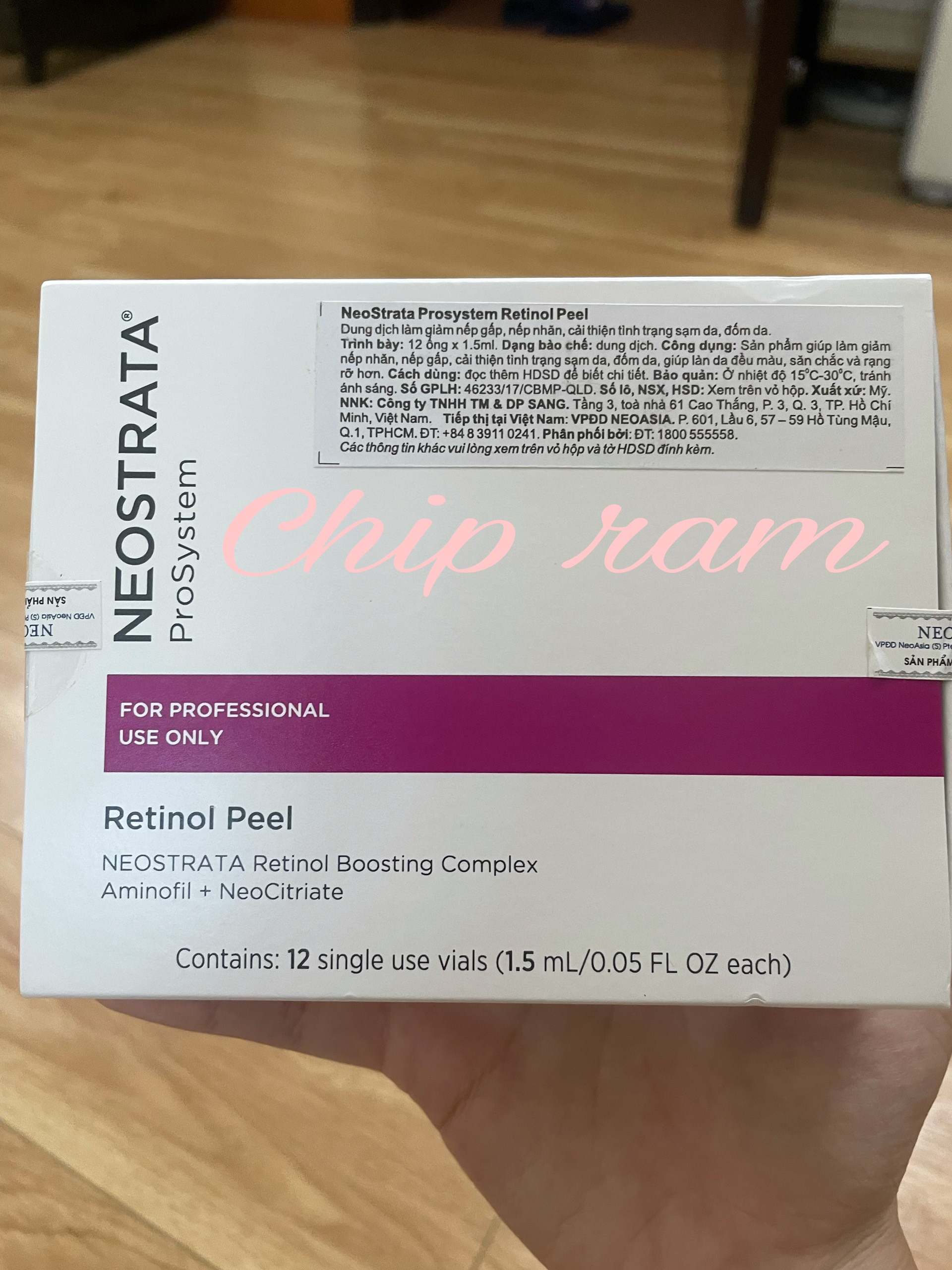(hàng chính hãng)Tinh chất thay da sinh học NeoStrata ProSystem Retinol Peel