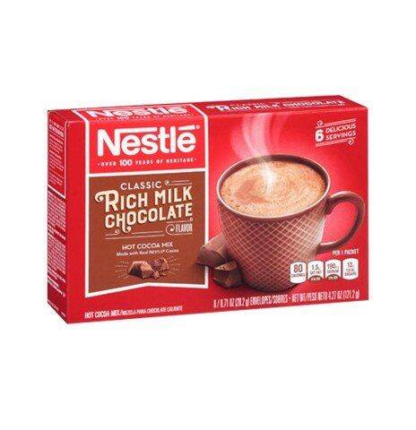 Bột cacao nestle classic rich milk chocolate (hộp giấy/lon)