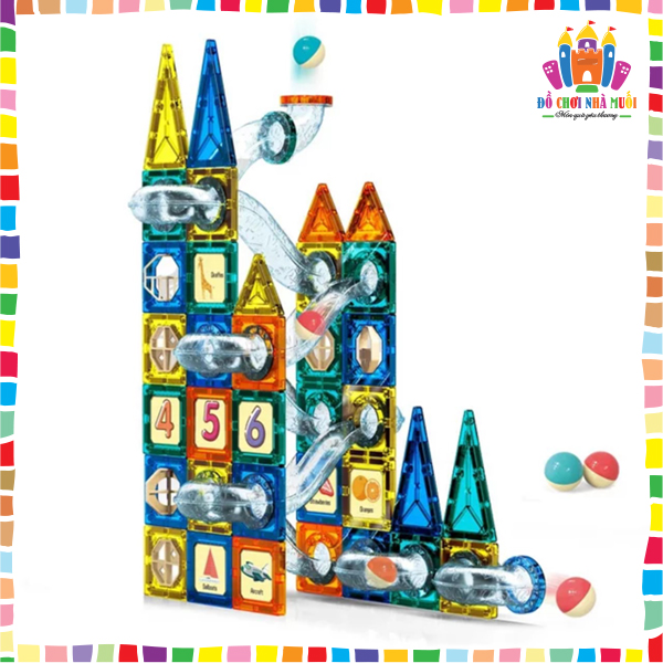 Magnetic slide ball toy 97 PCs