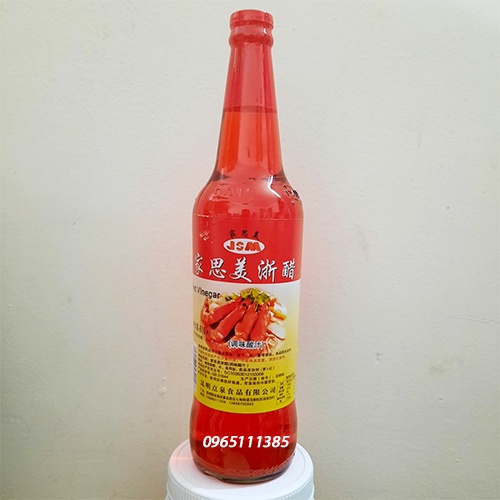 Giấm Đỏ (Giấm Tôm) Tứ Xuyên 600ml