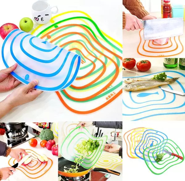 Combo 4 thớt nhựa siêu mỏng size lớn