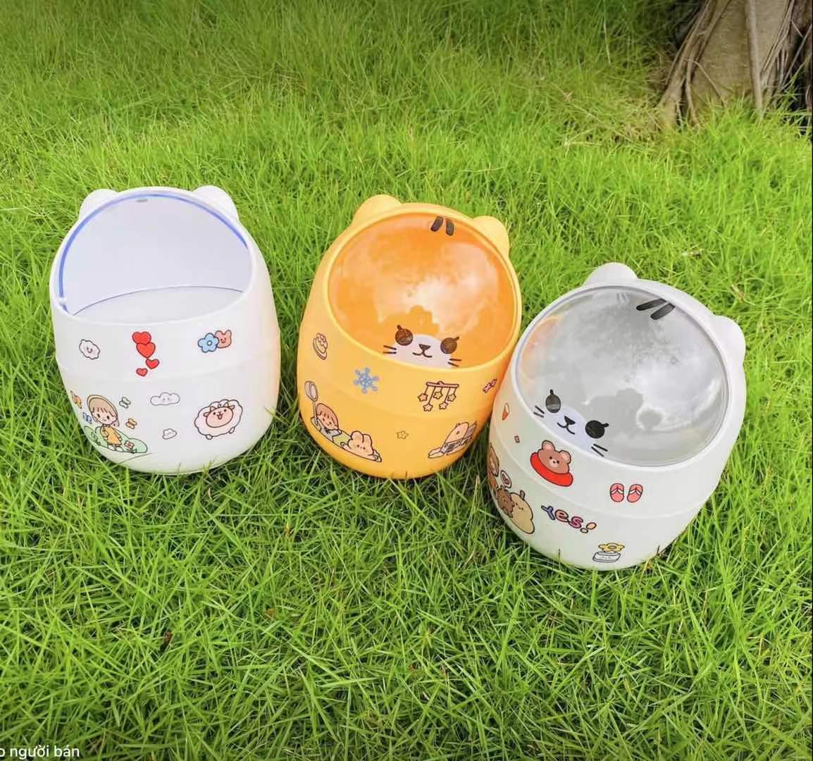 Thùng rác mini hình mèo con siêu xinh