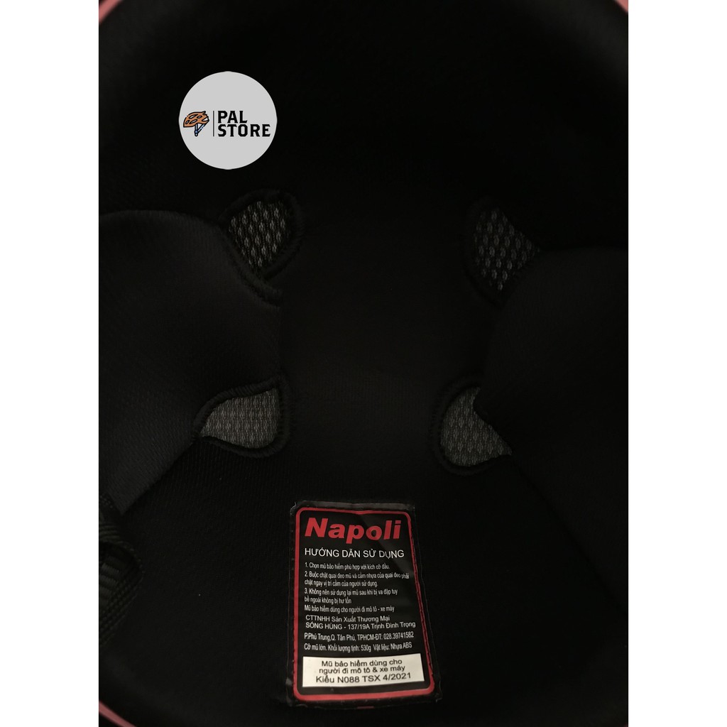 Mũ bảo hiểm Napoli cao cấp - [Freeship]