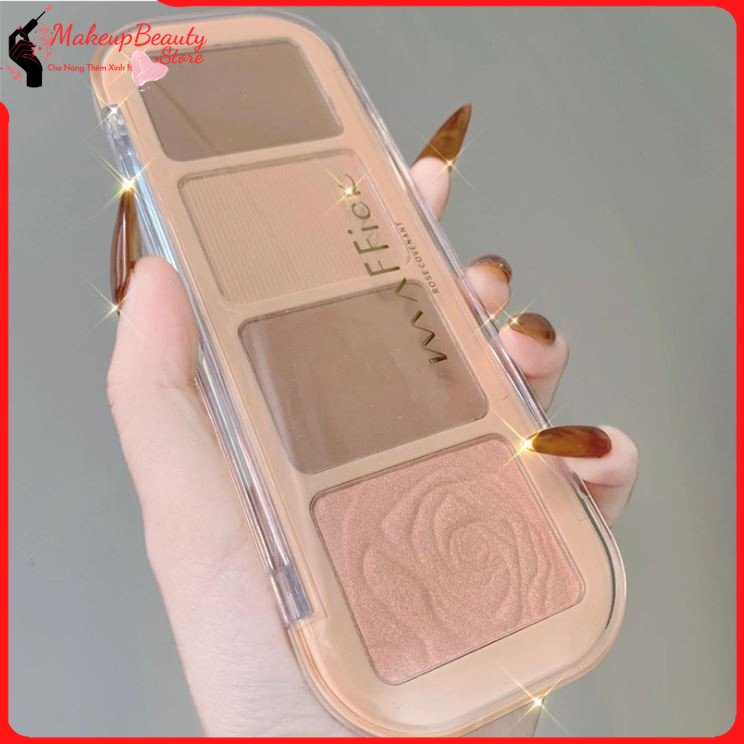 Phấn bắt sáng, phấn má, tạo khối highlight Maffick F6 MS 832 [ MakeupBeauty_Store ]