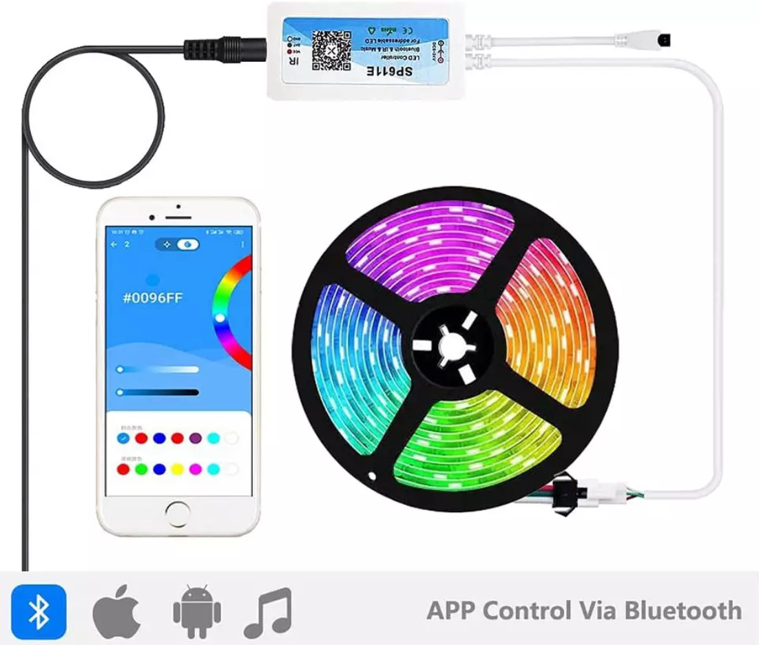 SP611e - Bộ điều khiển led argb ws2812b ws2811 qua App
