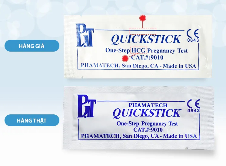 [HCM] [CHÍNH HÃNG] Que thử thai Quickstick HCG Pregnancy Test (Nhập khẩu Mỹ) - Dụng cụ test phát hiện thai sớm, chính xác
