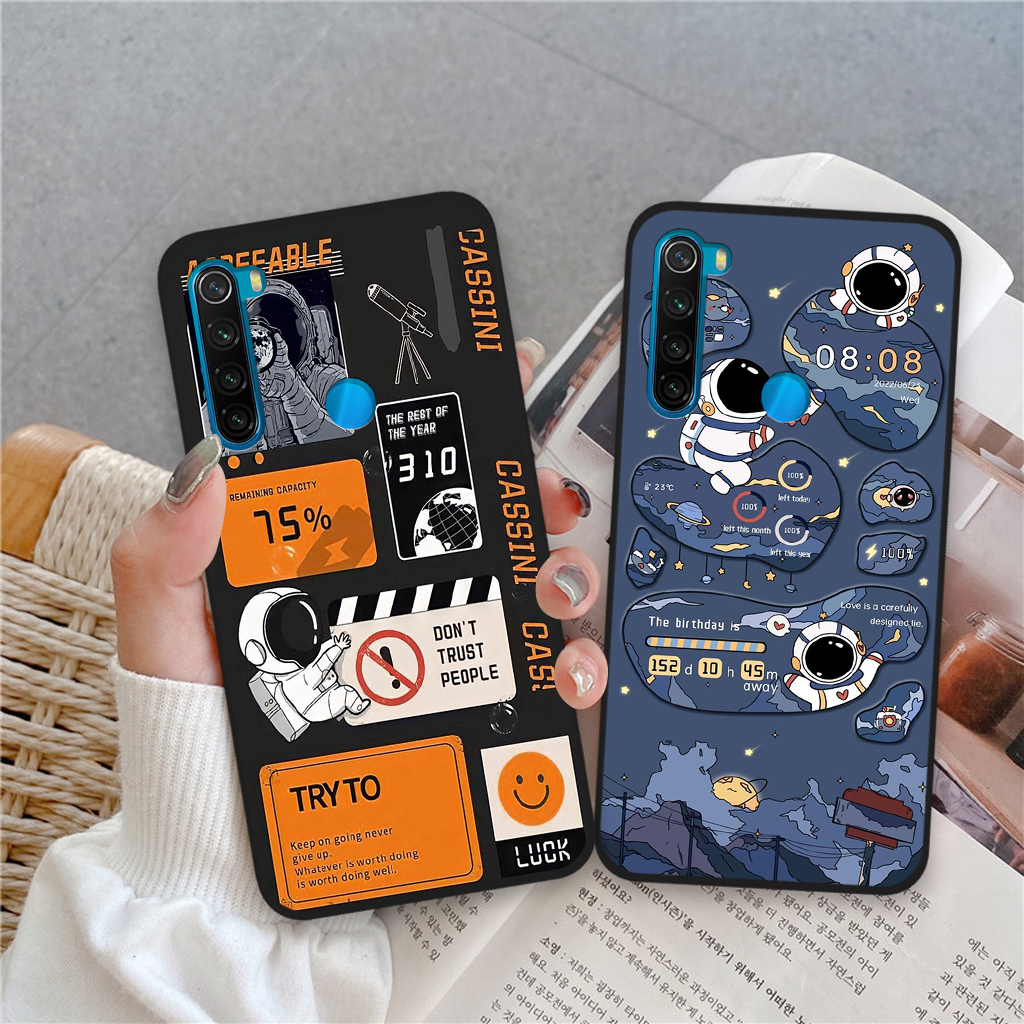 Ốp lưng Xiaomi Redmi Note 8 hình vũ trụ, phi hành gia astronaut độc đáo