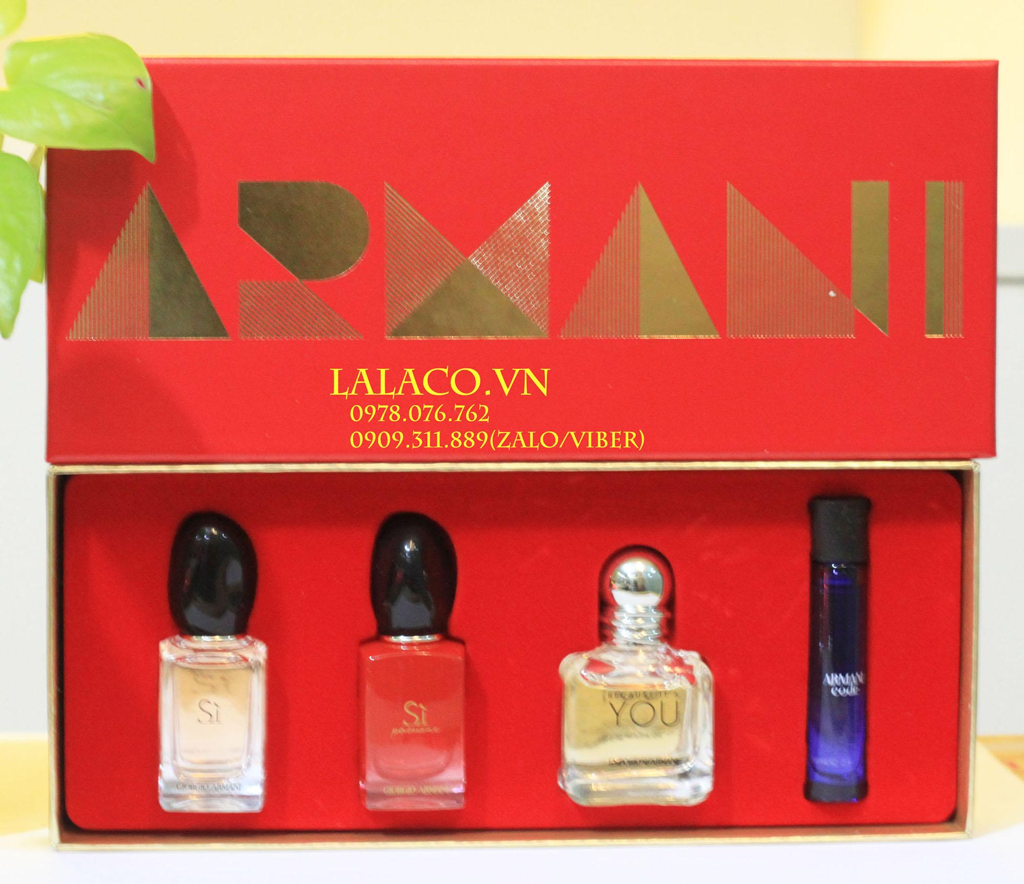 [HCM]Bộ nước hoa Giftset Giorgio Armani 4pc 2018
