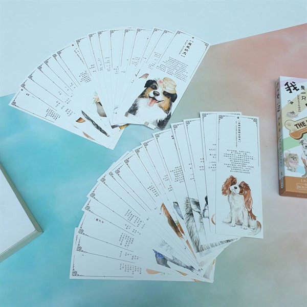 Hộp 30 đánh dấu sách bookmark chủ đề động vật 15x4cm - mẫu 3