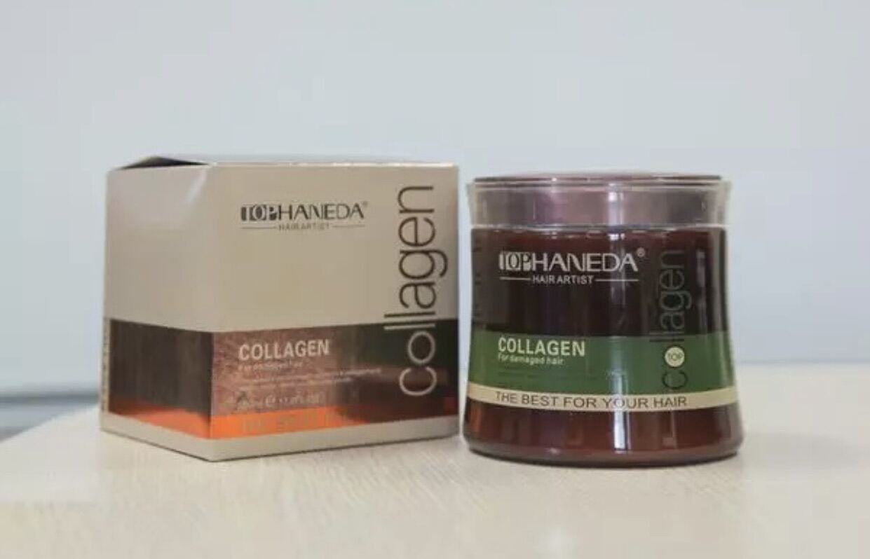 Hấp dầu ủ tóc Tophaneda 500ml_hấp collagen Tophaneda
