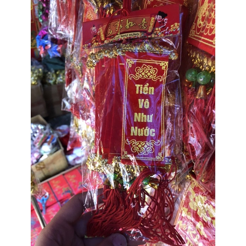 Bịch 10 cái liễn nhung trang trí tết dài