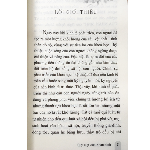 Sách - Quy Luật Của Nhân Sinh