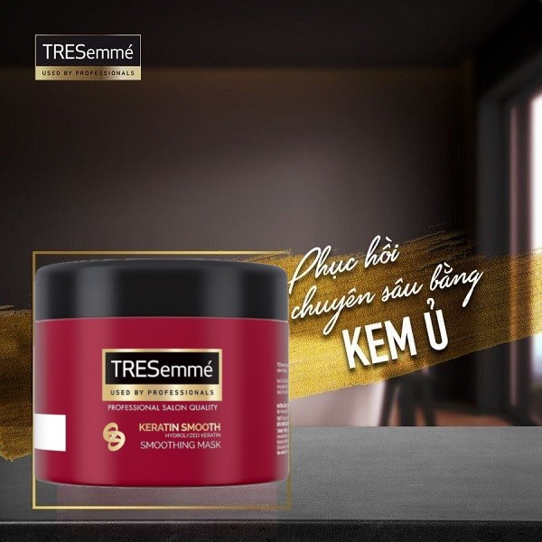 Kem Ủ Tóc Tresemme Keratin Smooth 500G Nuôi Dưỡng Tóc Chuyên Sâu Phục Hồi Hư Tổn Giúp Tóc Vào Nếp Mượt Mà Đẹp Chuẩn Salon
