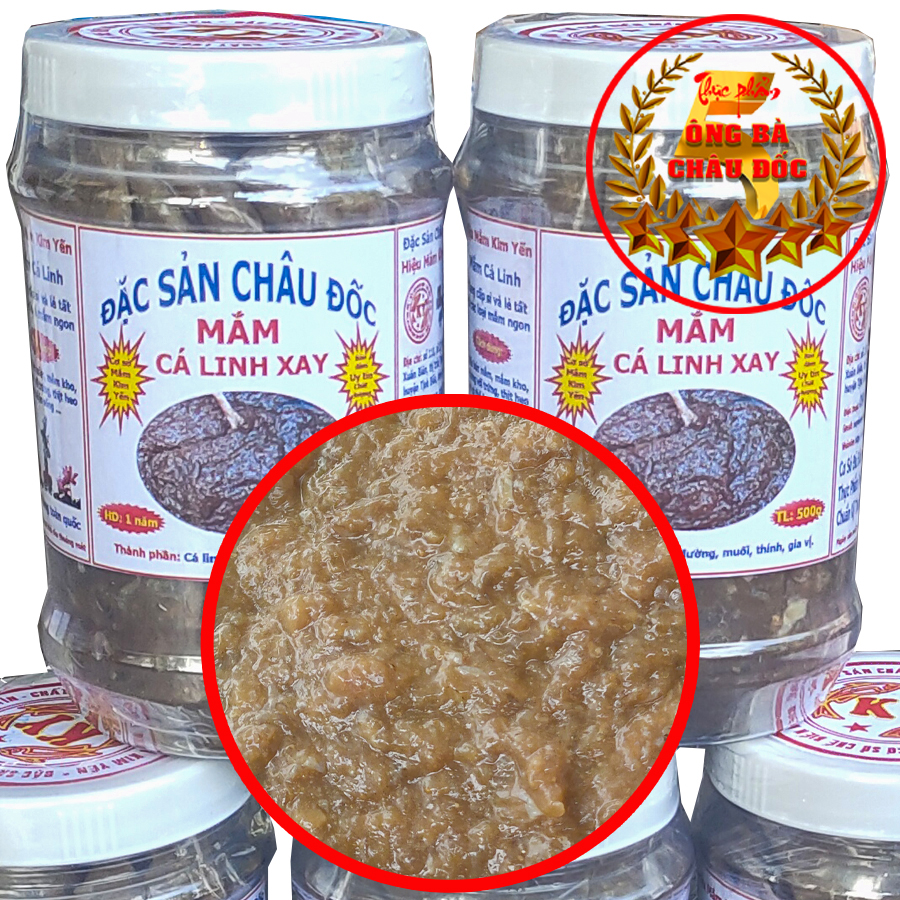 Mắm Cá Linh Xay Ông Bà 5 Châu Đốc Hủ 500gr