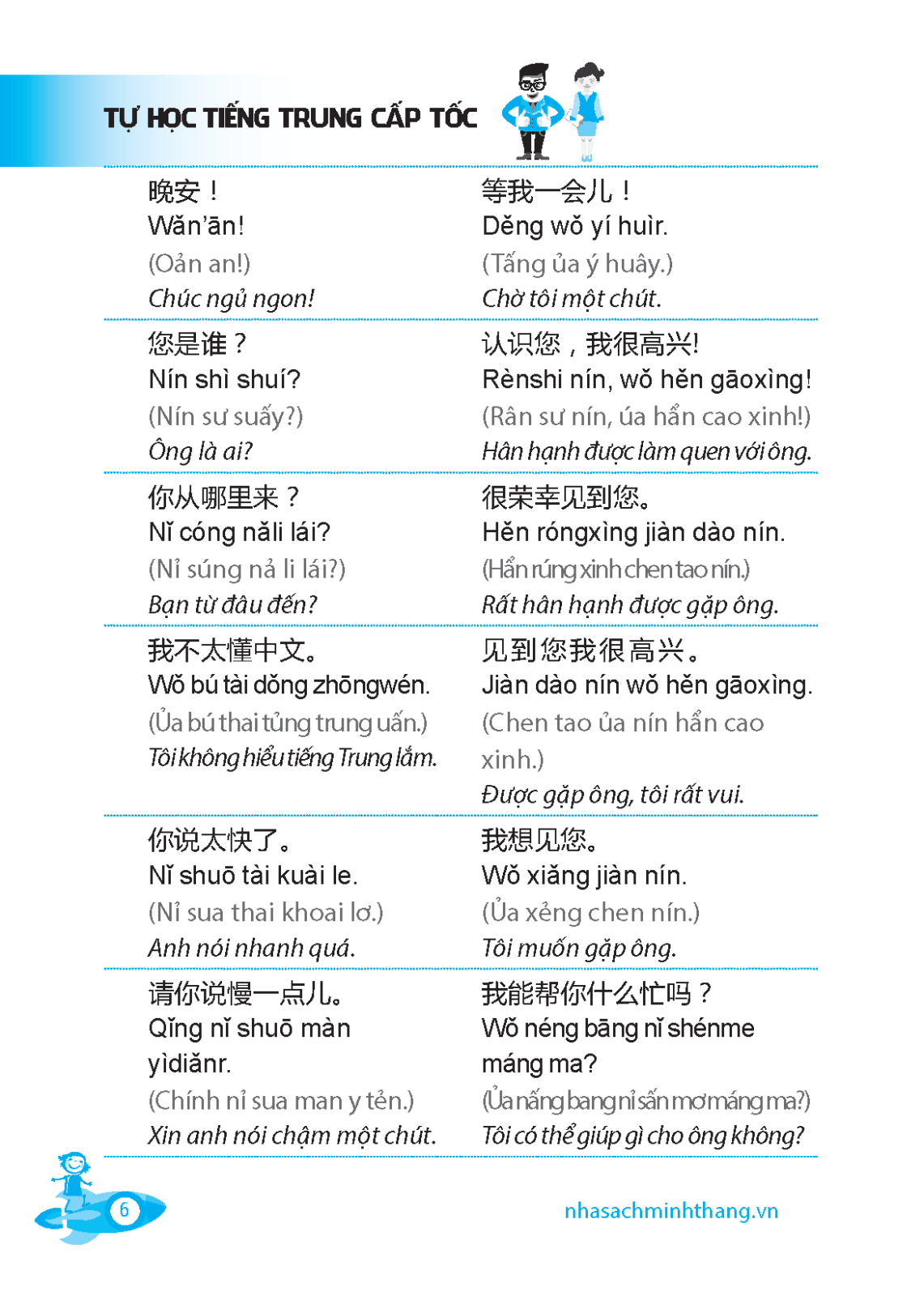 TỰ HỌC TIẾNG TRUNG CẤP TỐC (BẢN MÀU KÈM CD)