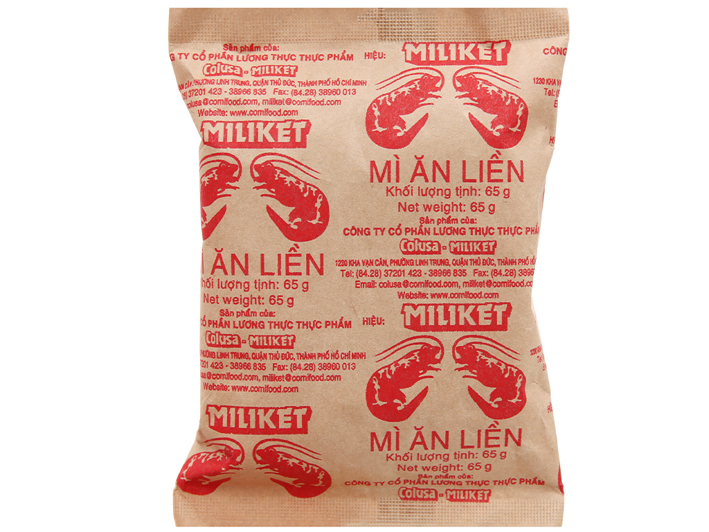 Mì tôm đặc biệt Miliket 4 tôm 80g