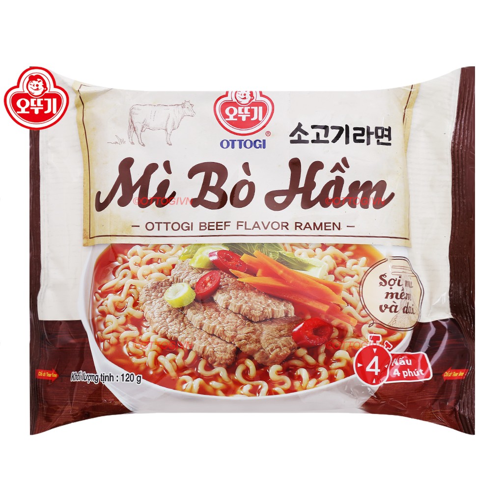 Mì Bò Hầm Ottogi 7 gói 120g Shop Maximas