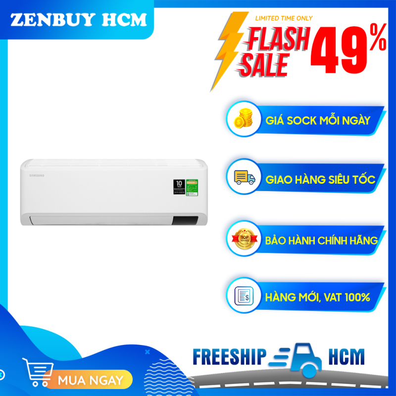 Máy lạnh Samsung 1 HP AR10TYHYCWKN/SV - Công nghệ Inverter, Điều hòa 1 chiều chính hãng