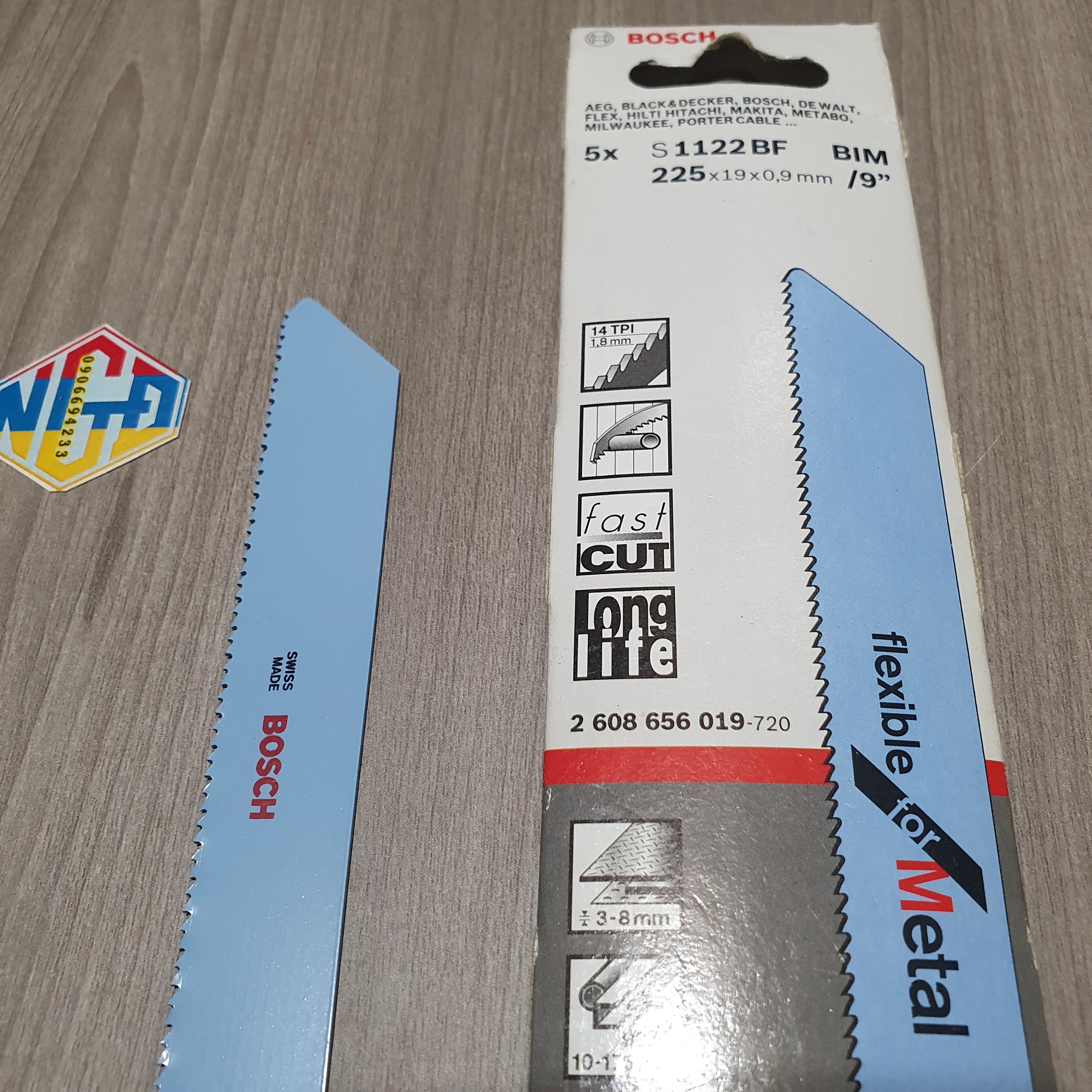 Lưỡi cưa kiếm sắt S1122BF Bosch 2608656019
