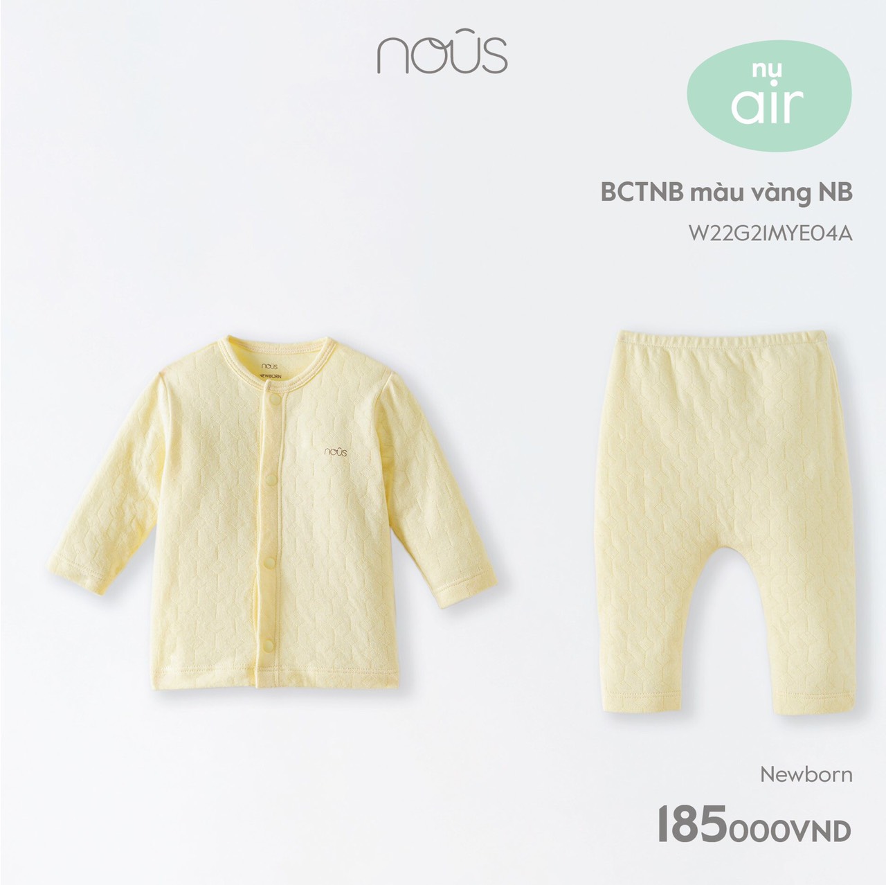 Nous - Bộ cài lệch sơ sinh (Newborn)