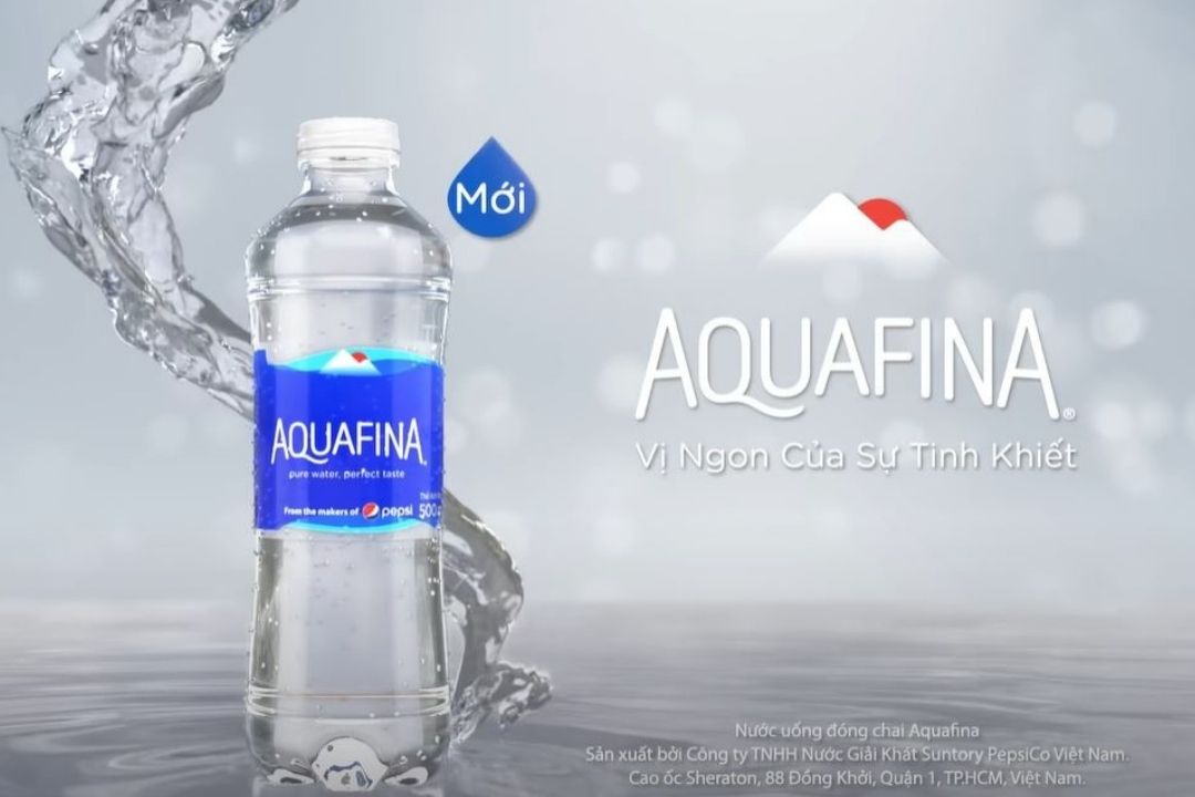 Nước suối tinh khiết Aquafina 355ml mẫu chai mới- Thùng 24 chai
