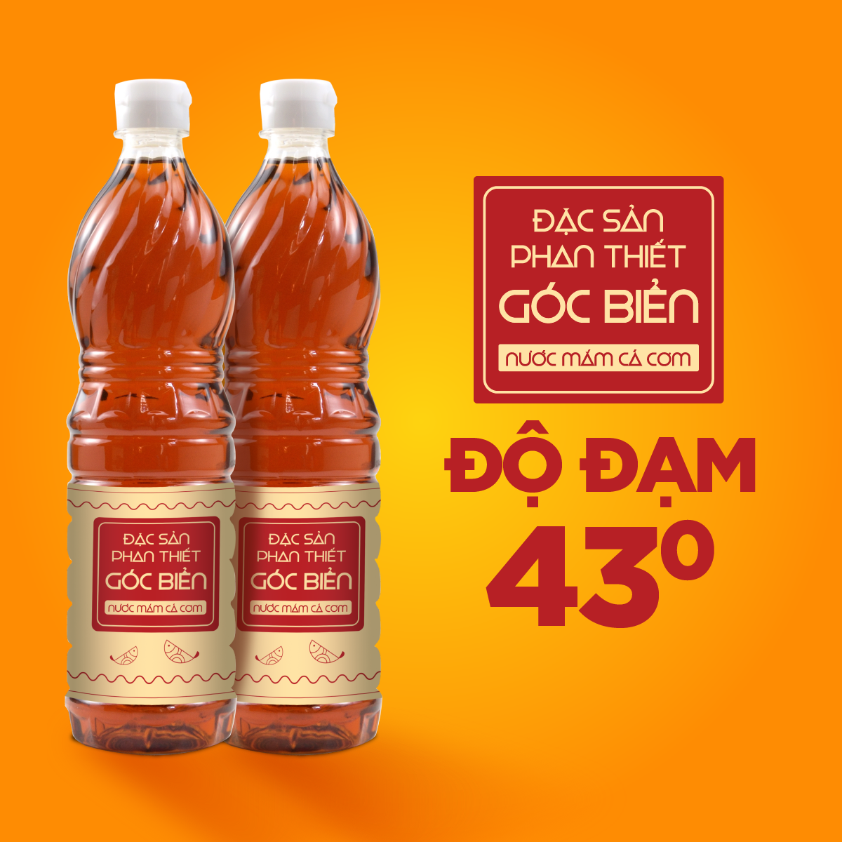 [Siêu Rẻ] 1 thùng Nước mắm Cá Cơm nguyên chất (6 Chai)