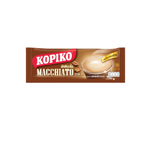 Cà phê sữa hoà tan 3IN1 Kopiko Macchiato Thái Lan (Túi 20 gói nhỏ)